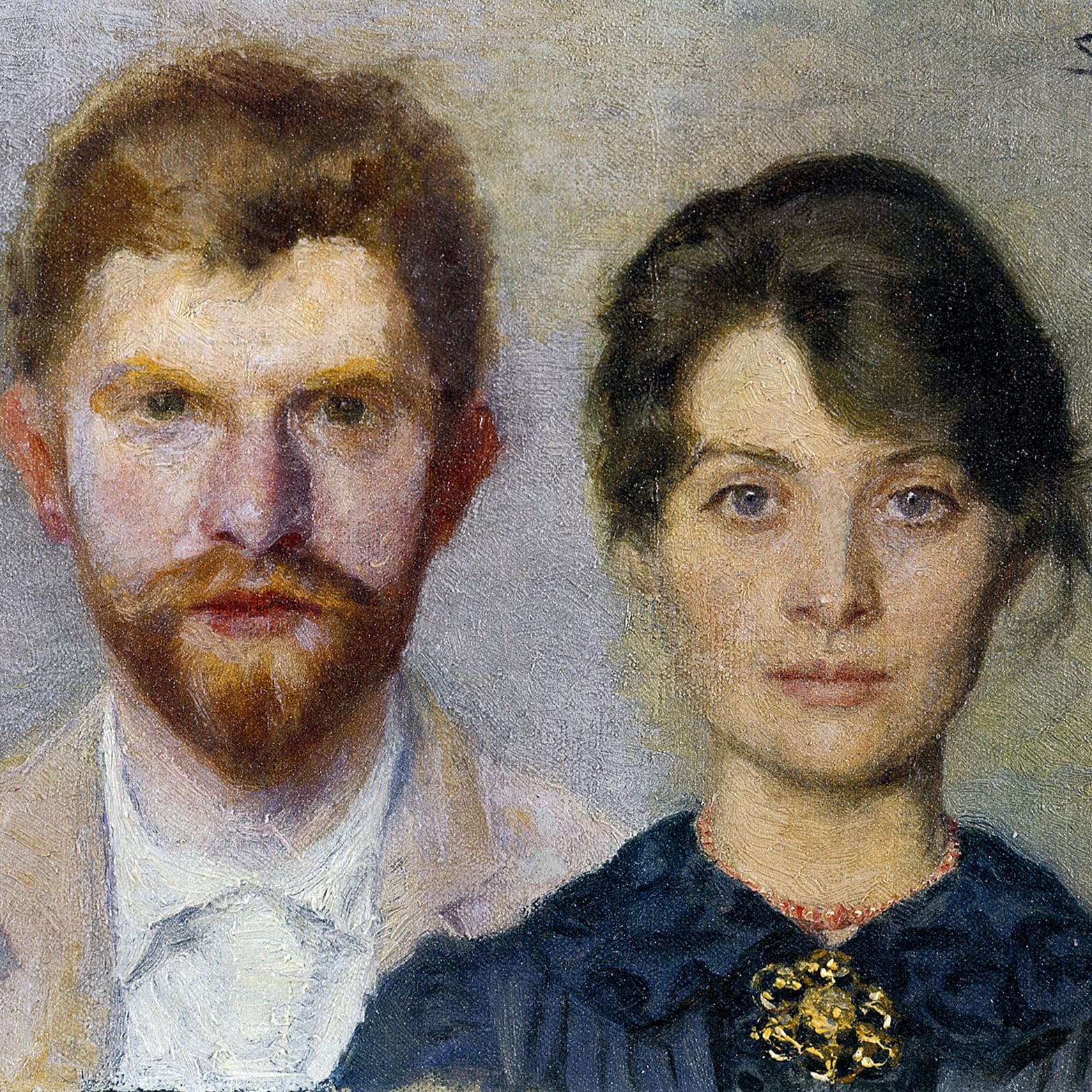 Dobbelt portræt af Marie og P. S. Krøyer, 1890