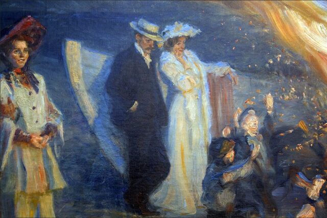 Marie Krøyer & Hugo Alfven malet af P.S. Krøyer