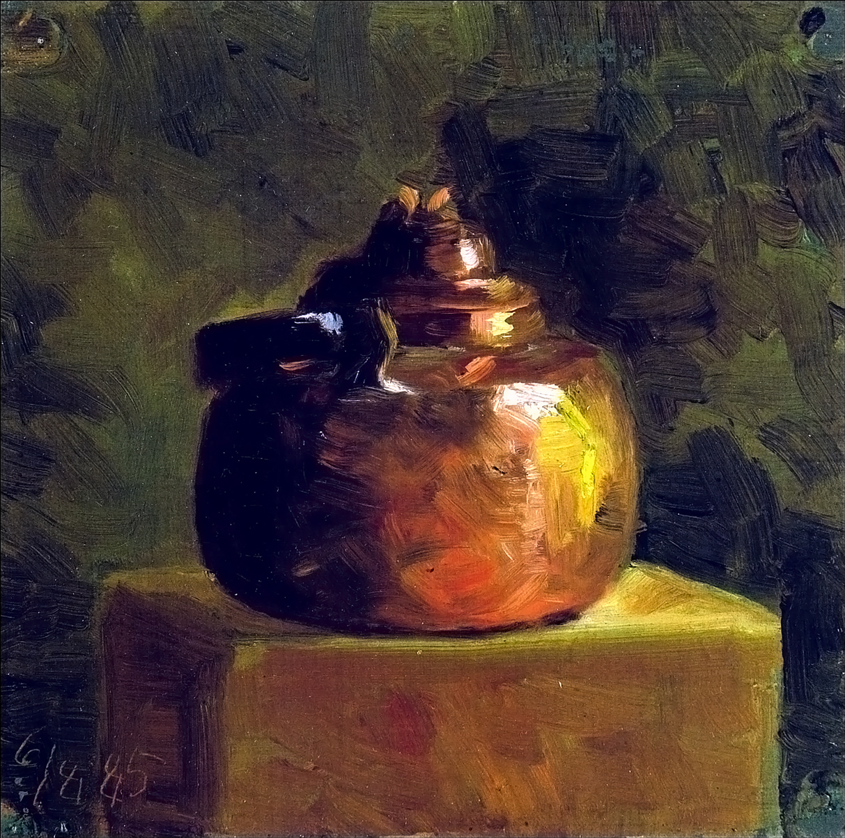 Marie Krøyer - 1885 - Kobberkedel. Olie på lærred