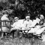 Vibeke, Henny Brodersen, Krøyer, Valdemar og Minna Triepcke og Marie Krøyer