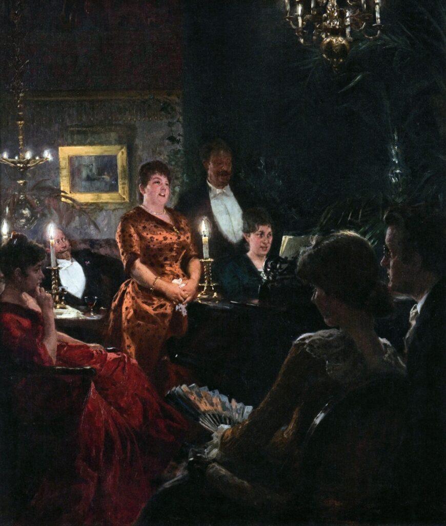 P.S.Krøyer. En duet - 1887
