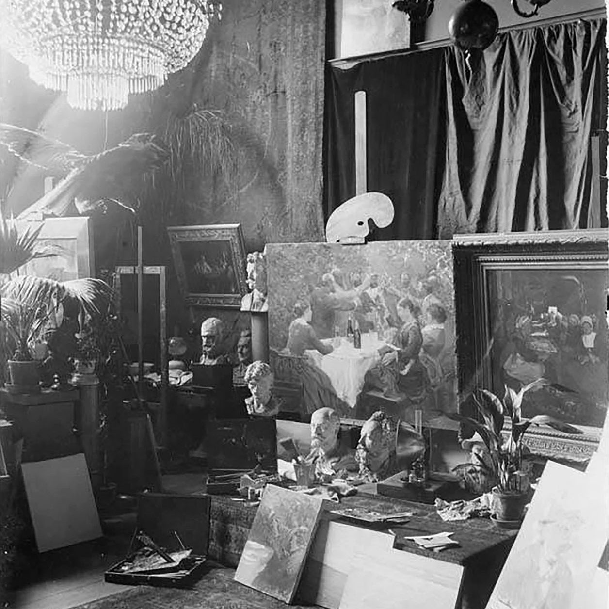 P.S. Krøyers atelier. 1888