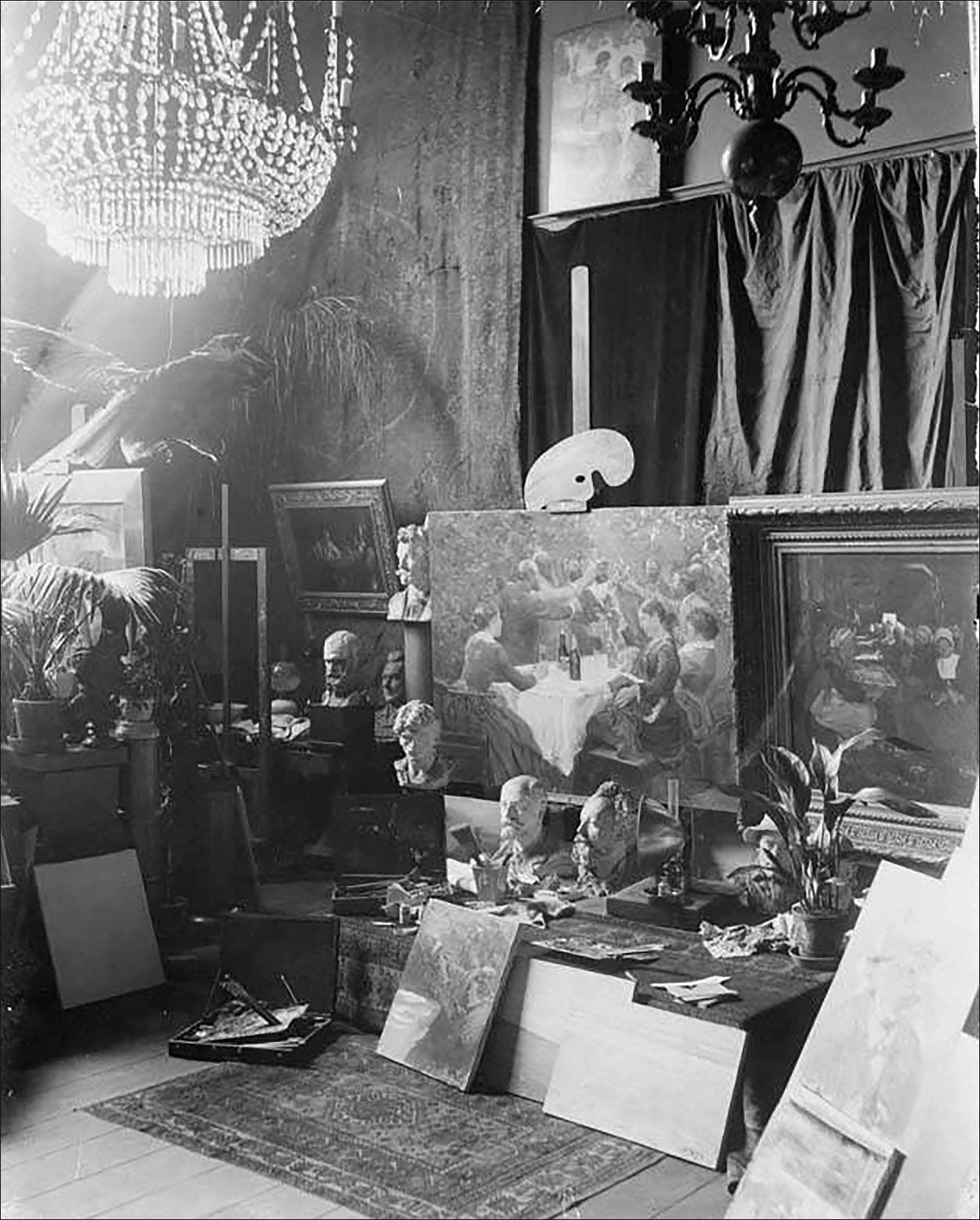 P.S. Krøyers atelier. 1888