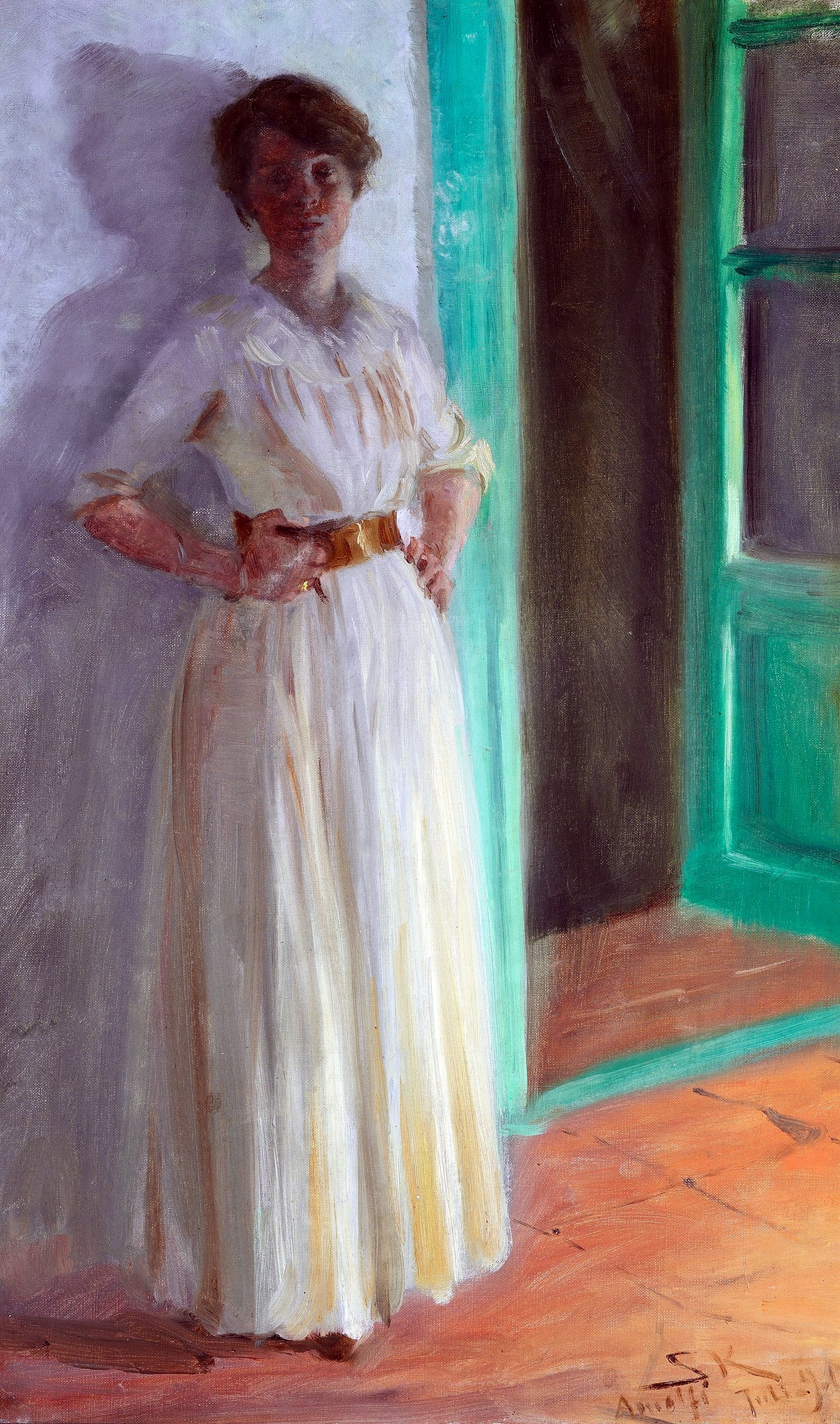 Marie Krøyer - Kunstnerens Hustru PS.Krøyer 1890
