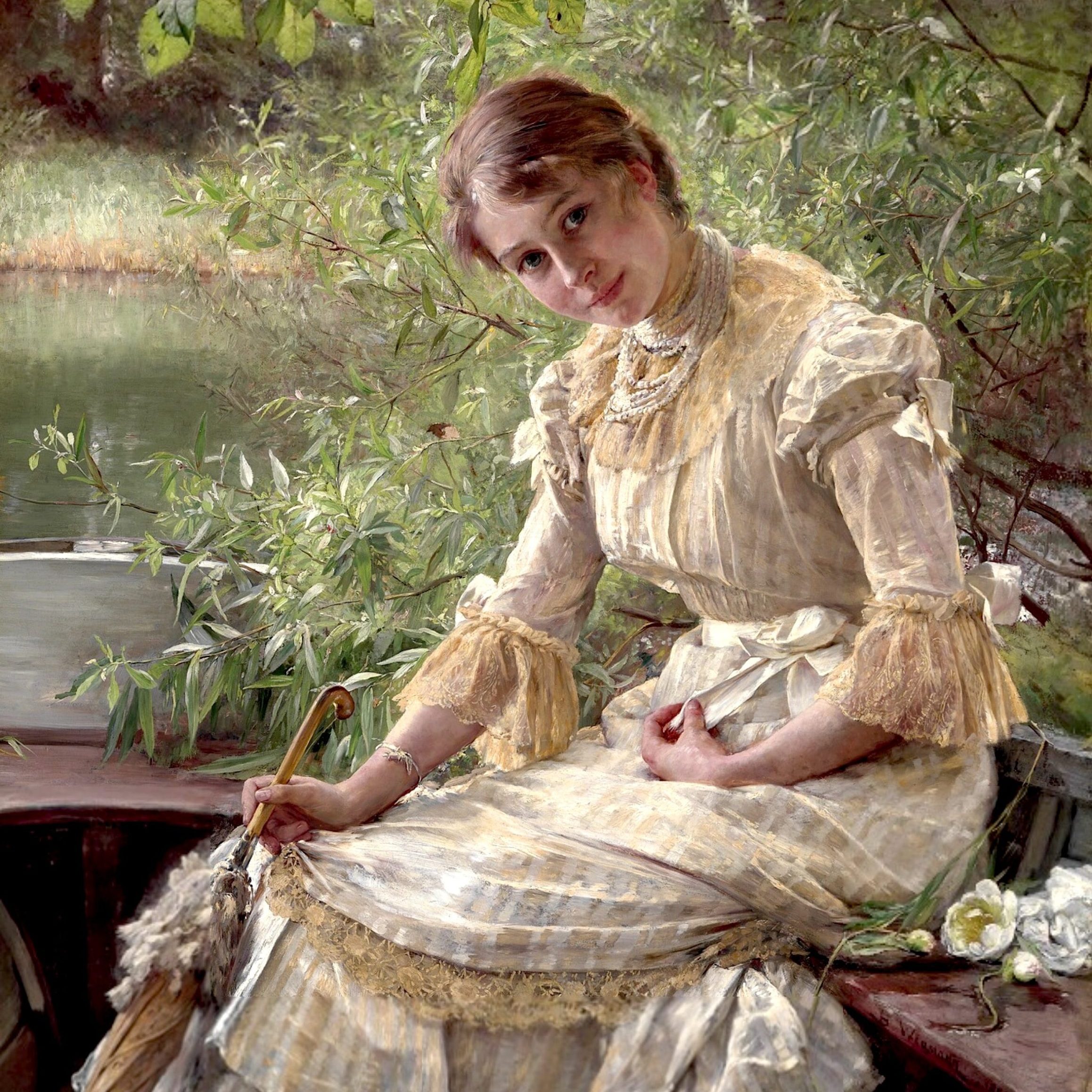 Bertha Wegmann, Portræt af kunstneren Marie Triepcke, 1885