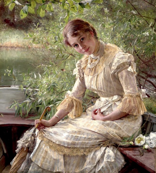 Bertha Wegmann, Portræt af kunstneren Marie Triepcke, 1885