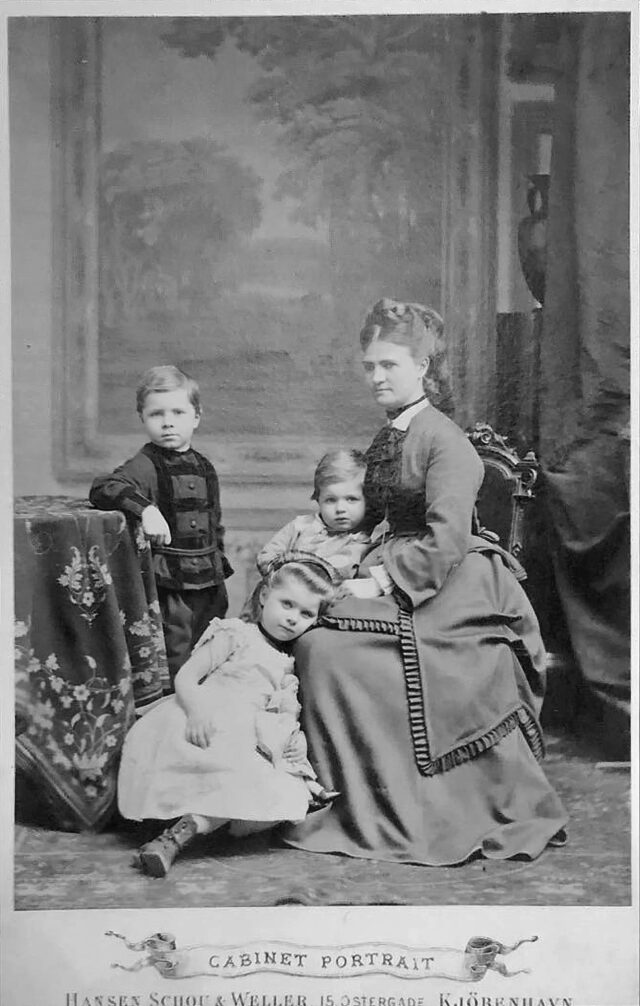 Wilhelm, Marie, Valdemar og Minna Triepcke