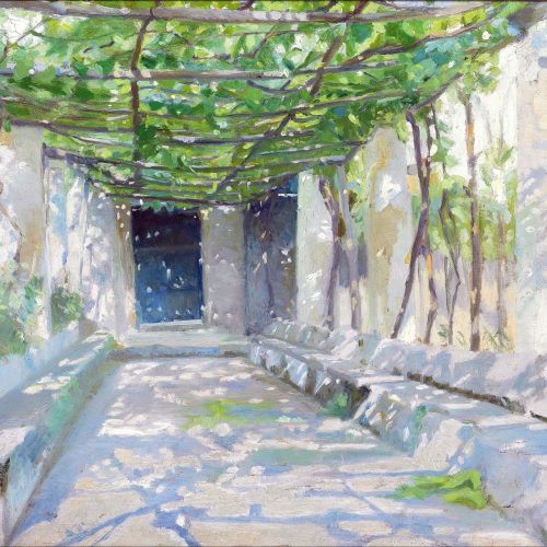 Solbeskinnet pergola fra Ravello 1890 - Marie Krøyer