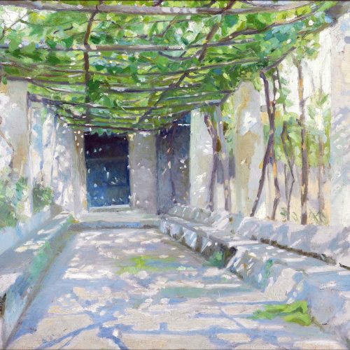 Solbeskinnet pergola fra Ravello 1890 - Marie Krøyer